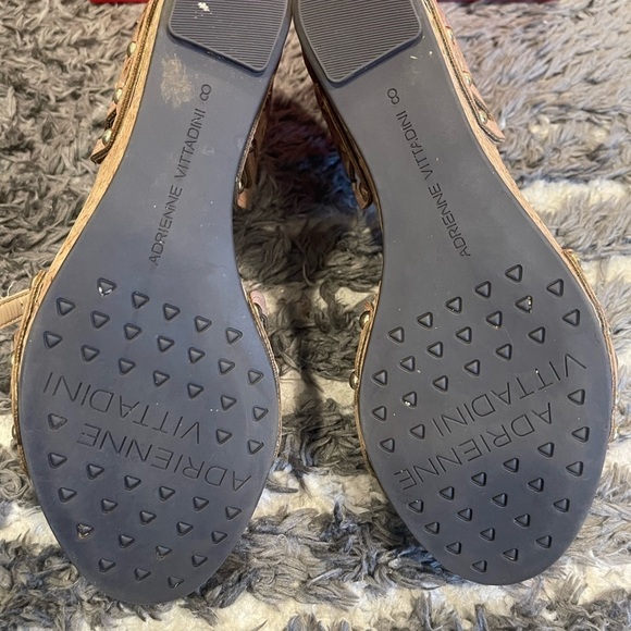 Adrienne Vittadini beige wedge sandals - Picture 8 of 9